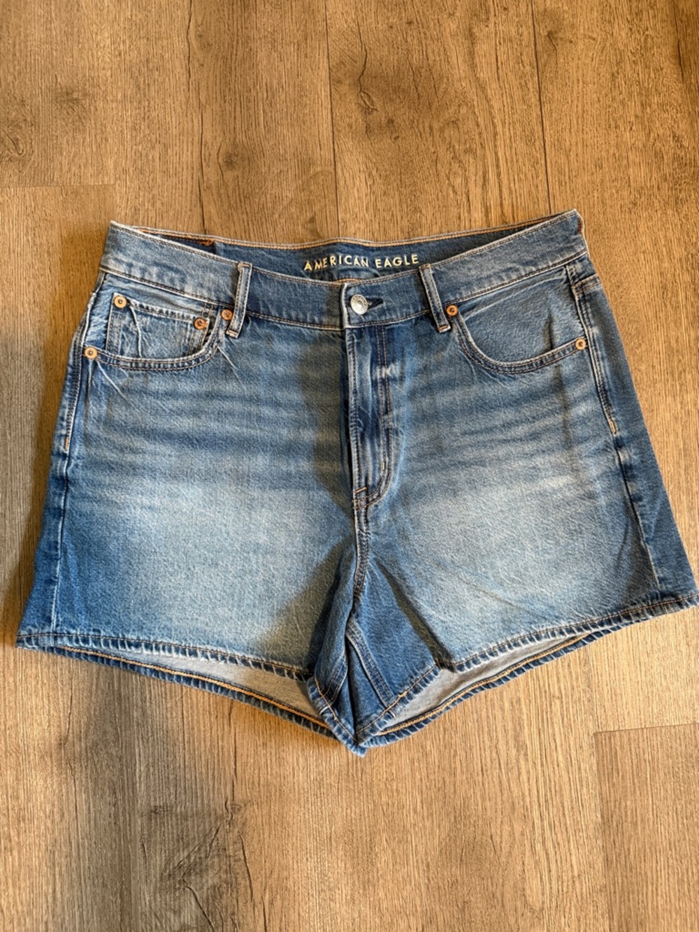 American Eagle High-Rise Relaxed Fit Denim Shorts